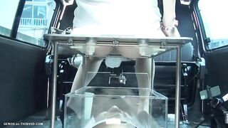 Japanese gal dropping shit in the van
