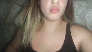 Beautiful teen masturbates and poop