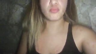 Beautiful teen masturbates and poop