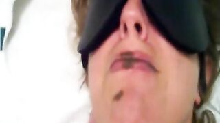 Mature lady love eating shit