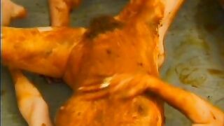 Dirty and messy scat orgy
