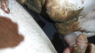 Shit covered wife and hubby