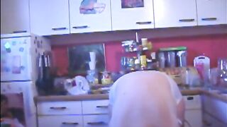 Russian mature lady poops