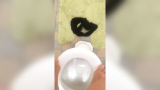 Cheeky asshole dropping shit