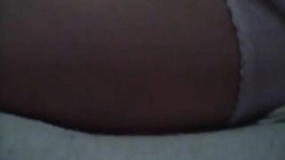 Satin panty and messy poop