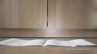 Girlfriend at home love pooping