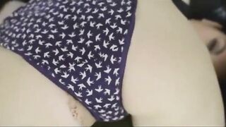 Panty poop play solo