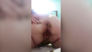 Huge dirty ass lady poops