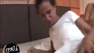 Accidental scat makes the other gal puke