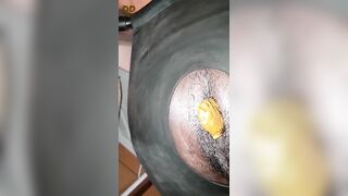 Hairy asshole and yellow shit