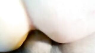 Anal fuck with shit on the cock