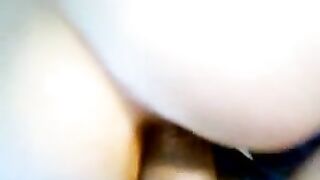 Anal fuck with shit on the cock