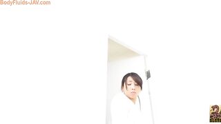 Young sexy Japanese babe dropping hard load