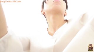 Young sexy Japanese babe dropping hard load