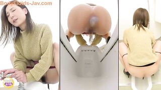 Naughty Japanese girl and heavy poop