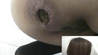 Sweet big booty and  sticky poop