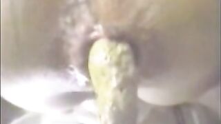 Dirty hard poop in hot closeup
