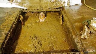 Submerging in cowshit