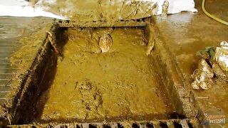 Submerging in cowshit