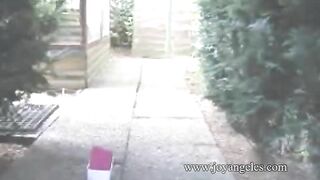 Big messy poop in the garden