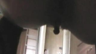 Dirty black poop in the foil