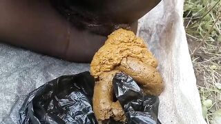 Biggest pile of poop from ebony beauty
