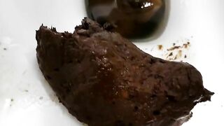 Lovely asshole and hard turd