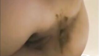 Dirty ass milf farting and shitting