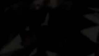 Massive rubber dildo in her booty