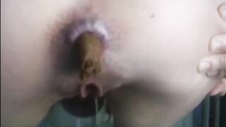Dirty asshole and sweet sticky poop