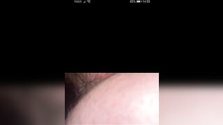 Amateur lady with hairy pussy and asshole poops