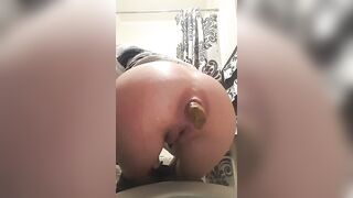 Hard rocks from gaping asshole