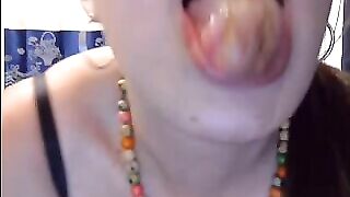 Huge tits mom shitting and licking