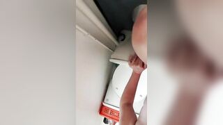Closeup of dirty pussy and pooping asshole