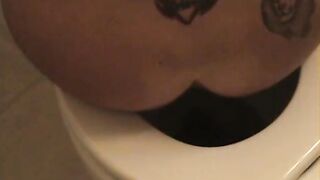 Joy Takes a Shit in the toilet