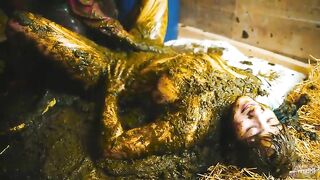 Lyndra covered heavily in Cowshit