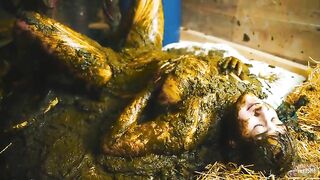 Lyndra covered heavily in Cowshit