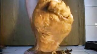 Mature bbw smearing and shitting