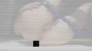 Sexy slut in stockings pooping hard