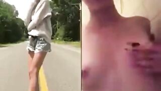 Cute skinny girl Natalie shit smearing compilation