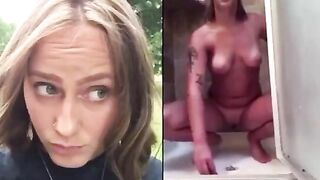 Cute blonde cheeky babes shit compilation