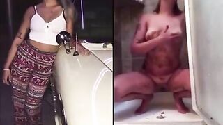 Cute blonde cheeky babes shit compilation