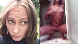 Cute blonde cheeky babes shit compilation