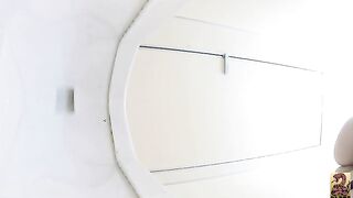 Sweet hairy Japanese gal pooping