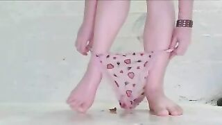 Getting naked for poop