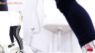 Japanese hot sporty girl poops
