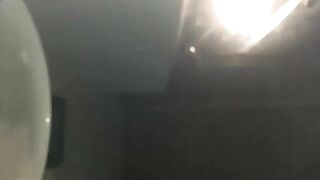 Amateur hard poop in the bowl cam