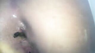 Lovely asshole of green hard poop