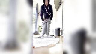 Lovely big ass girl pooping