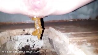 Piss and poop in hot closeup style